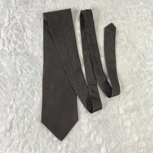 NEO Bill Blass Black Geometric Silk Tie